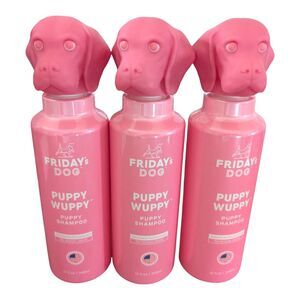 3X Fridays Dog Puppy Wuppy Puppy Shampoo For Dogs 12oz New Set Of 3 Total